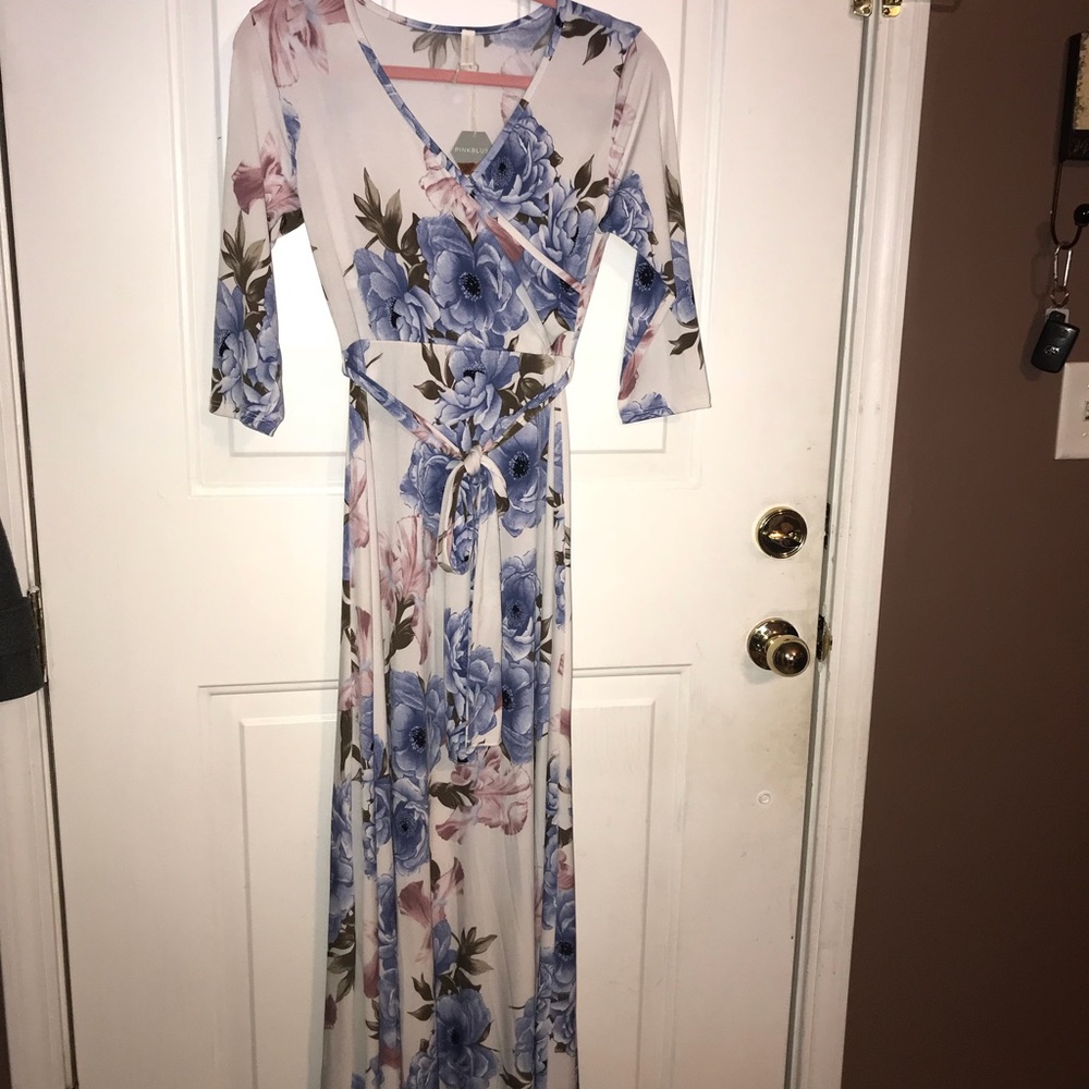 Pink Blush Maternity Maxi Dress